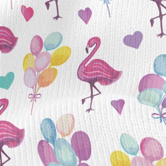 Watercolor Flamingo Balloon Stretch Jersey