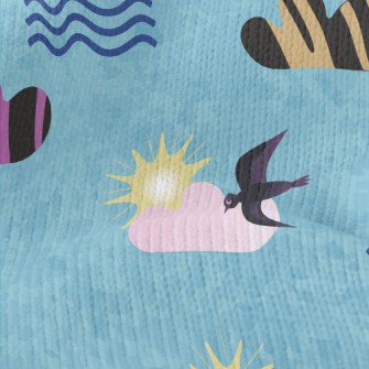 Art Illustration Bird Stretch Jersey