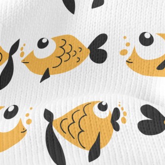 Super Cute Big Eye Goldfish Stretch Jersey