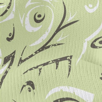 Mottled Geometric Pattern Stretch Jersey