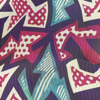Irregular Geometric Pattern Of Stretch Jersey
