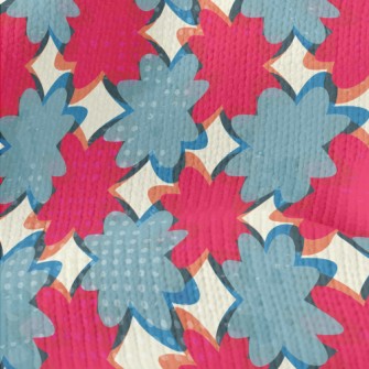 Stitching Irregular Color Bloc Stretch Jersey