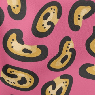 Bright Irregular Leopard Print Lightweight Cotton Poplin