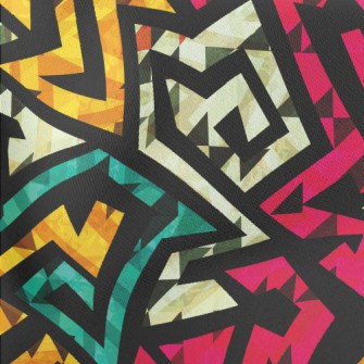 Swirl Geometry Lightweight Cotton Poplin