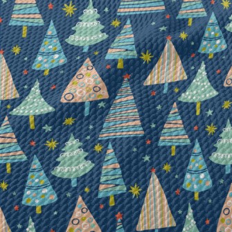 Colorful Geometric Christmas T Birdseye Piqué