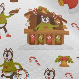 A Big Bad Wolf Christmas Chiffon