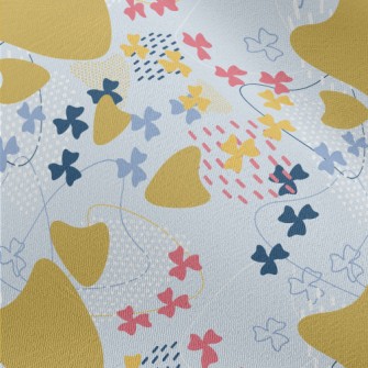 Geometric Color Block Diagram Chiffon