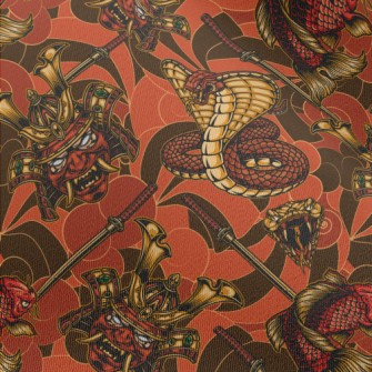 Koi Snake Warrior Chiffon