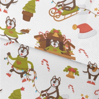 A Big Bad Wolf Christmas Waterproof Oxford