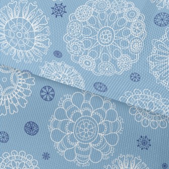 Beautiful Line Flower Waterproof Oxford