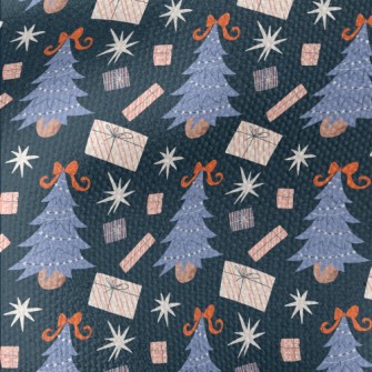 Bow Christmas Tree Waterproof Canvas