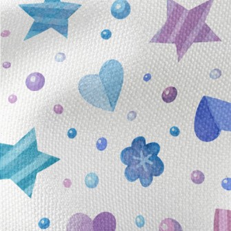 Cute Watercolor Love Hearts An Waterproof Canvas