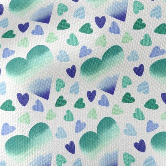 Watercolor Gradient Love Heart Waterproof Canvas