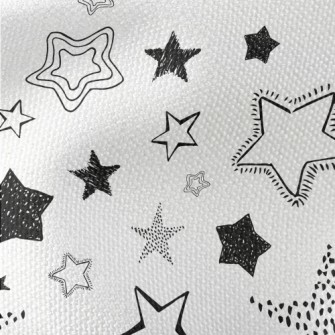 Sketch Basket Empty Stars Waterproof Canvas