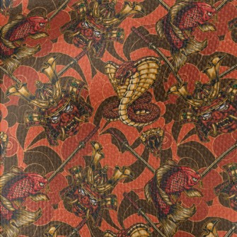 Koi Snake Warrior Waterproof Canvas