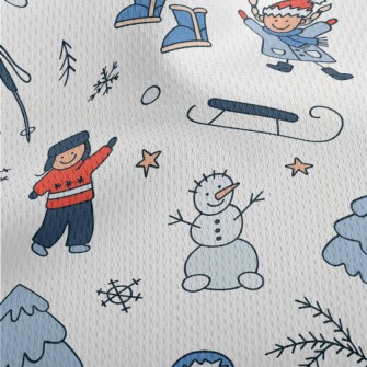 Christmas Happy Kids Athletic Mesh Flat Back