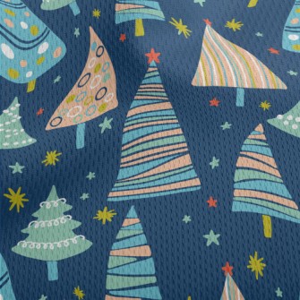 Colorful Geometric Christmas T Athletic Mesh Flat Back