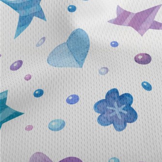 Cute Watercolor Love Hearts An Athletic Mesh Flat Back