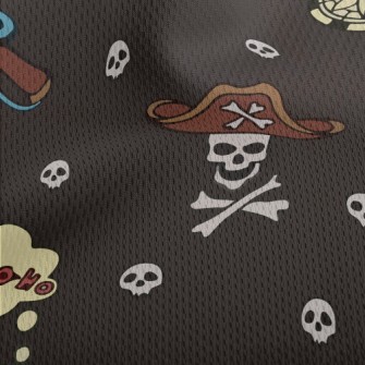 Skull Captain Crew Athletic Mesh Flat Back