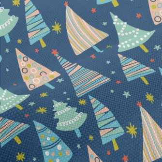 Colorful Geometric Christmas T Performance Linen