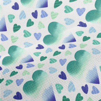 Watercolor Gradient Love Heart Performance Linen