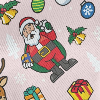 Santa Claus Reindeer Snowman Standard Corduroy