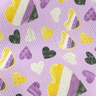 Contrast Watercolor Heart Standard Corduroy