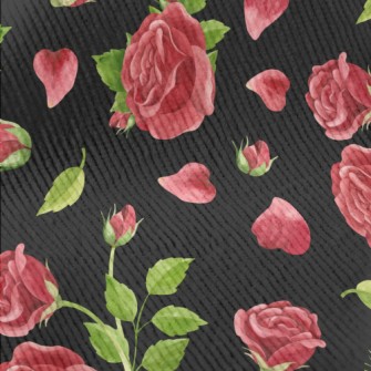 Bright Rose Flowers Standard Corduroy