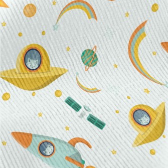 Raccoon Goes To Outer Space Standard Corduroy