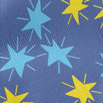 Radiating Hand Drawn Stars Standard Corduroy