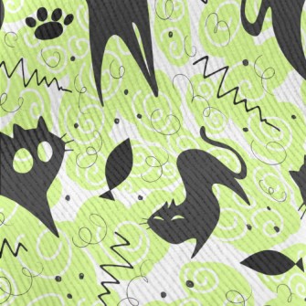 Fluorescent Playful Cat Standard Corduroy