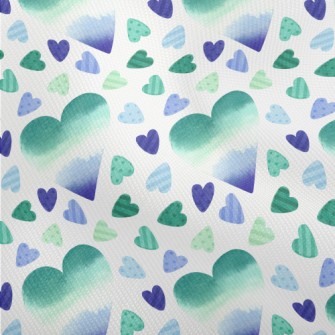 Watercolor Gradient Love Heart Dobby