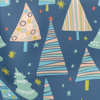 Colorful Geometric Christmas T Stretch Ponte