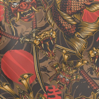 Fierce Japanese Samurai Stretch Ponte