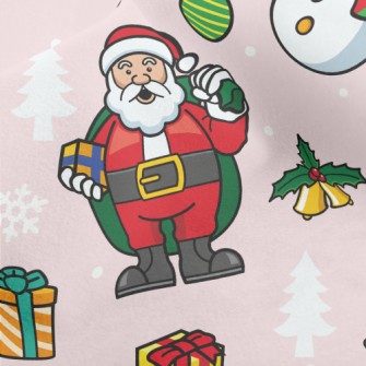 Santa Claus Reindeer Snowman Micro Fleece