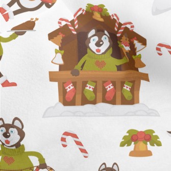 A Big Bad Wolf Christmas Micro Fleece