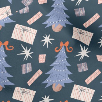 Bow Christmas Tree Micro Fleece
