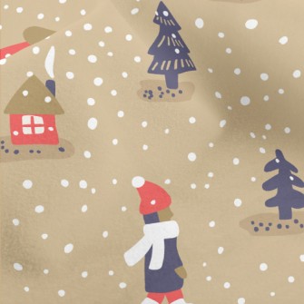 Snowball Fight People Micro Fleece