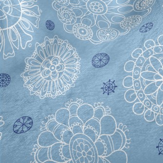 Beautiful Line Flower Minky