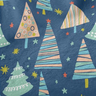 Colorful Geometric Christmas T Minky