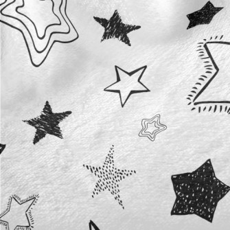 Sketch Basket Empty Stars Minky