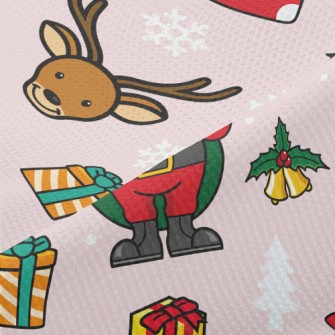 Santa Claus Reindeer Snowman Piqué