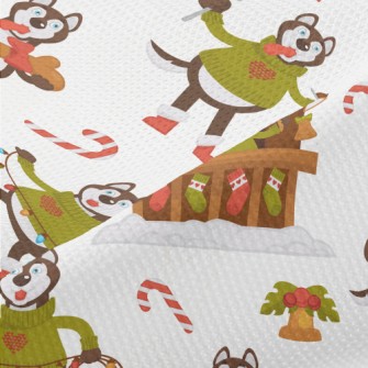 A Big Bad Wolf Christmas Piqué