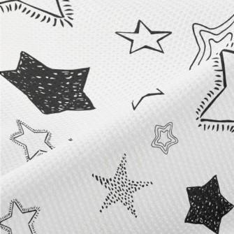 Sketch Basket Empty Stars Piqué