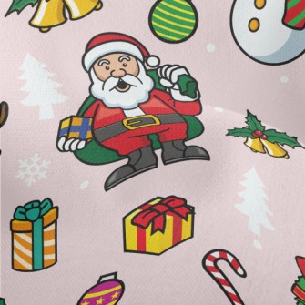 Santa Claus Reindeer Snowman Lightweight Performance Linen