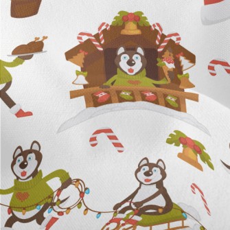 A Big Bad Wolf Christmas Lightweight Performance Linen