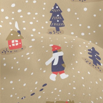 Snowball Fight People Lightweight Performance Linen