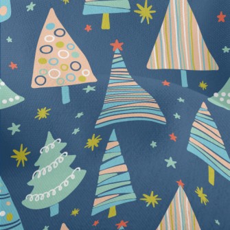 Colorful Geometric Christmas T Lightweight Performance Linen