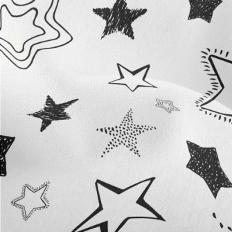 Sketch Basket Empty Stars Lightweight Performance Linen