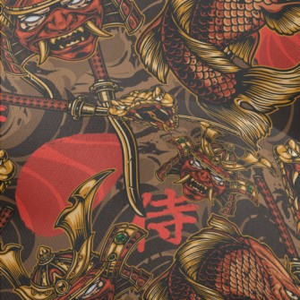 Fierce Japanese Samurai Lightweight Performance Linen